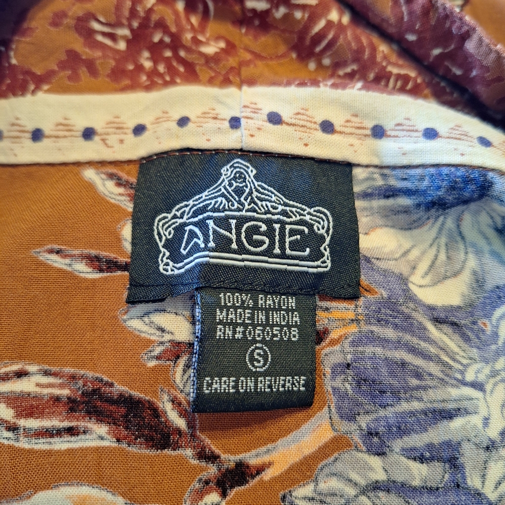 Angie Floral Multicolored Kimono Size Small- Medium Very Good Condition - Picture 3 of 3